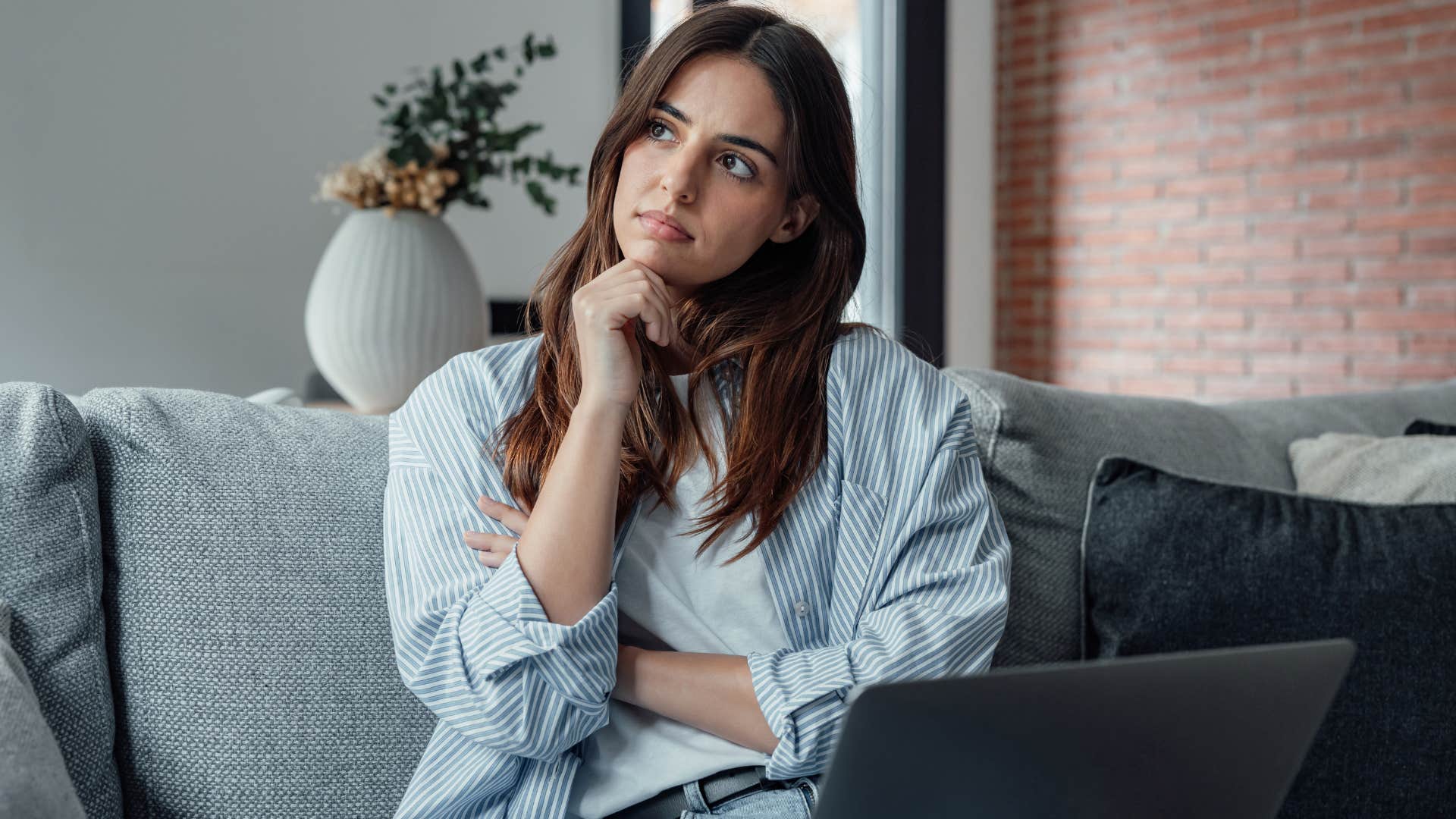 woman making the big life decision to work through her stuff