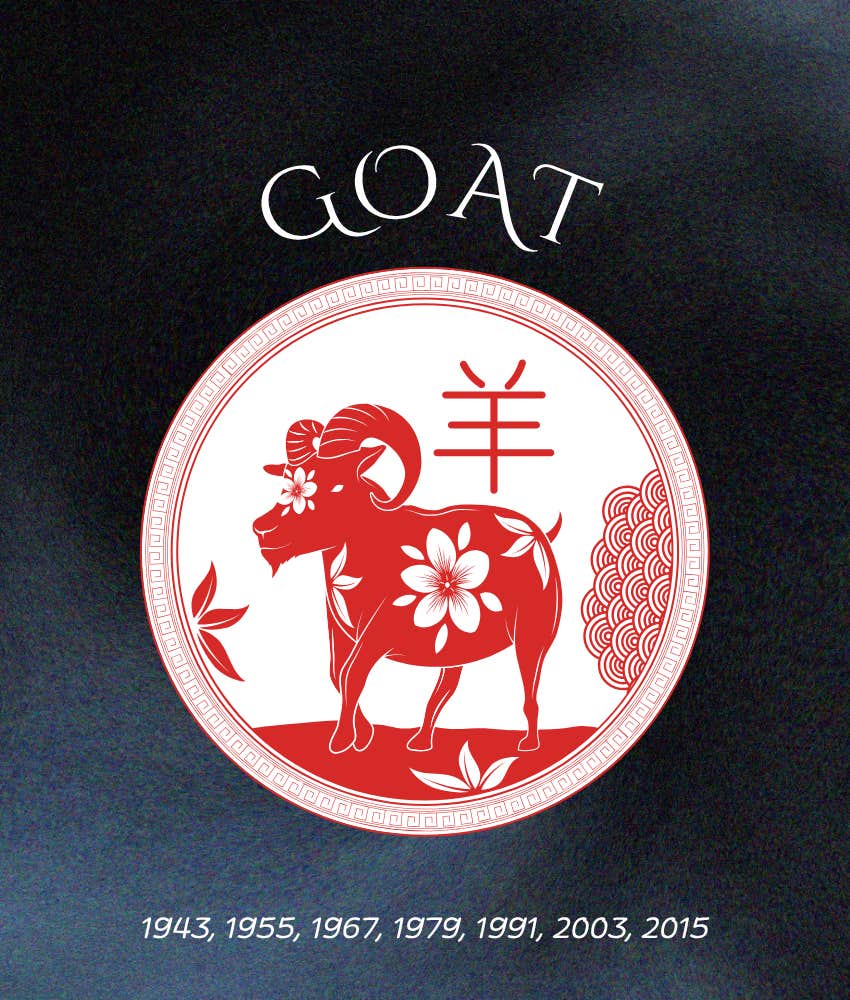 goat weekly chinese horoscope animal sign may 11 - 17, 2026