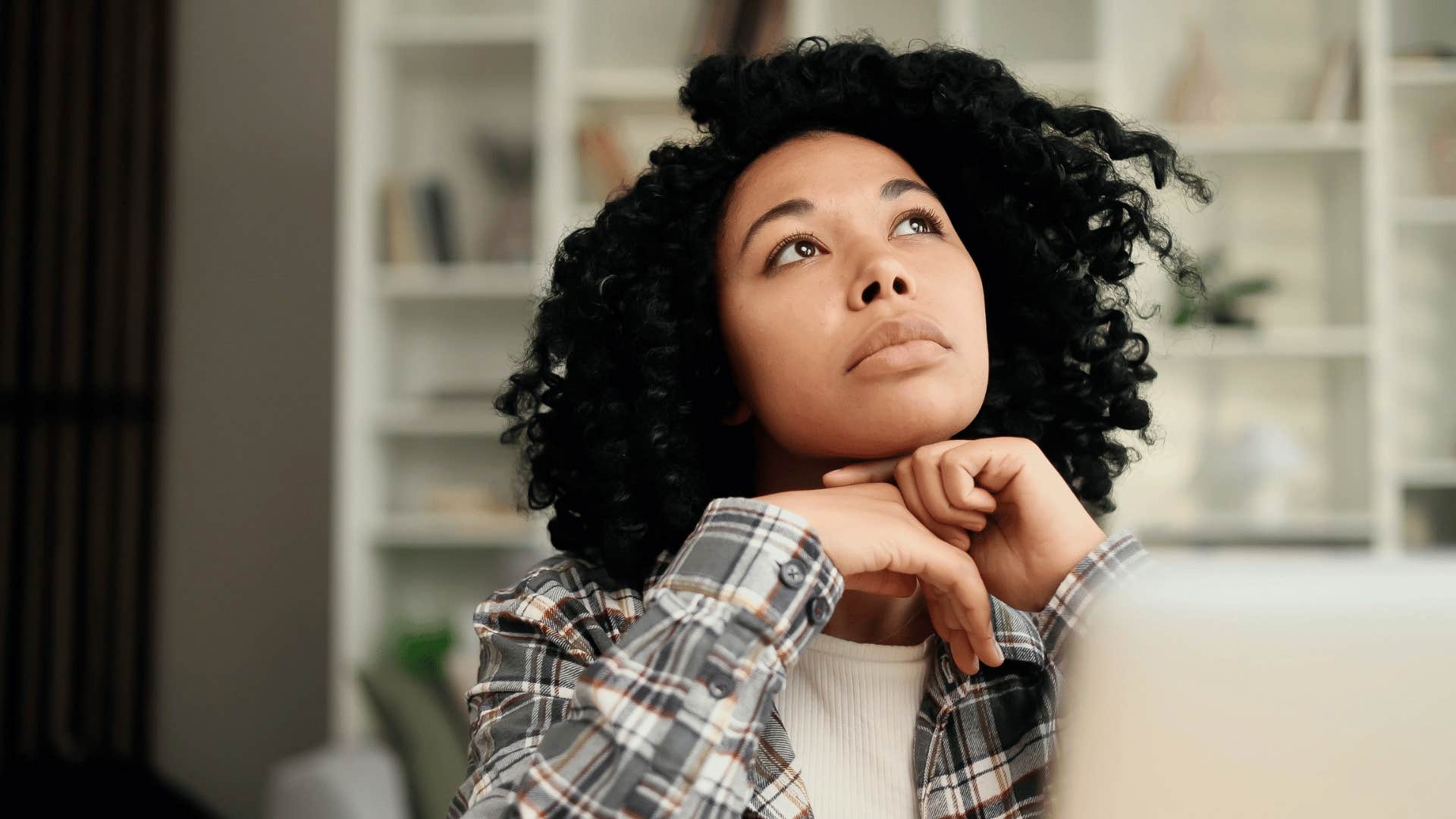 woman who thinks at a much higher level than average as she enjoys thinking through complex problems