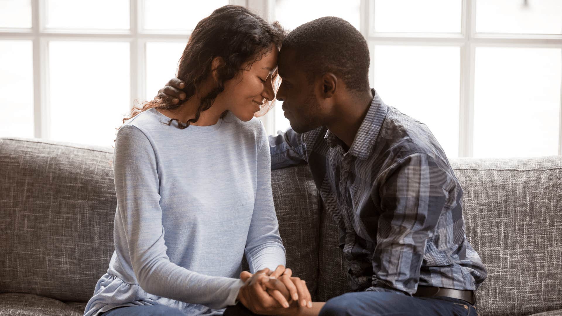 happy couple accepting each other's flaws