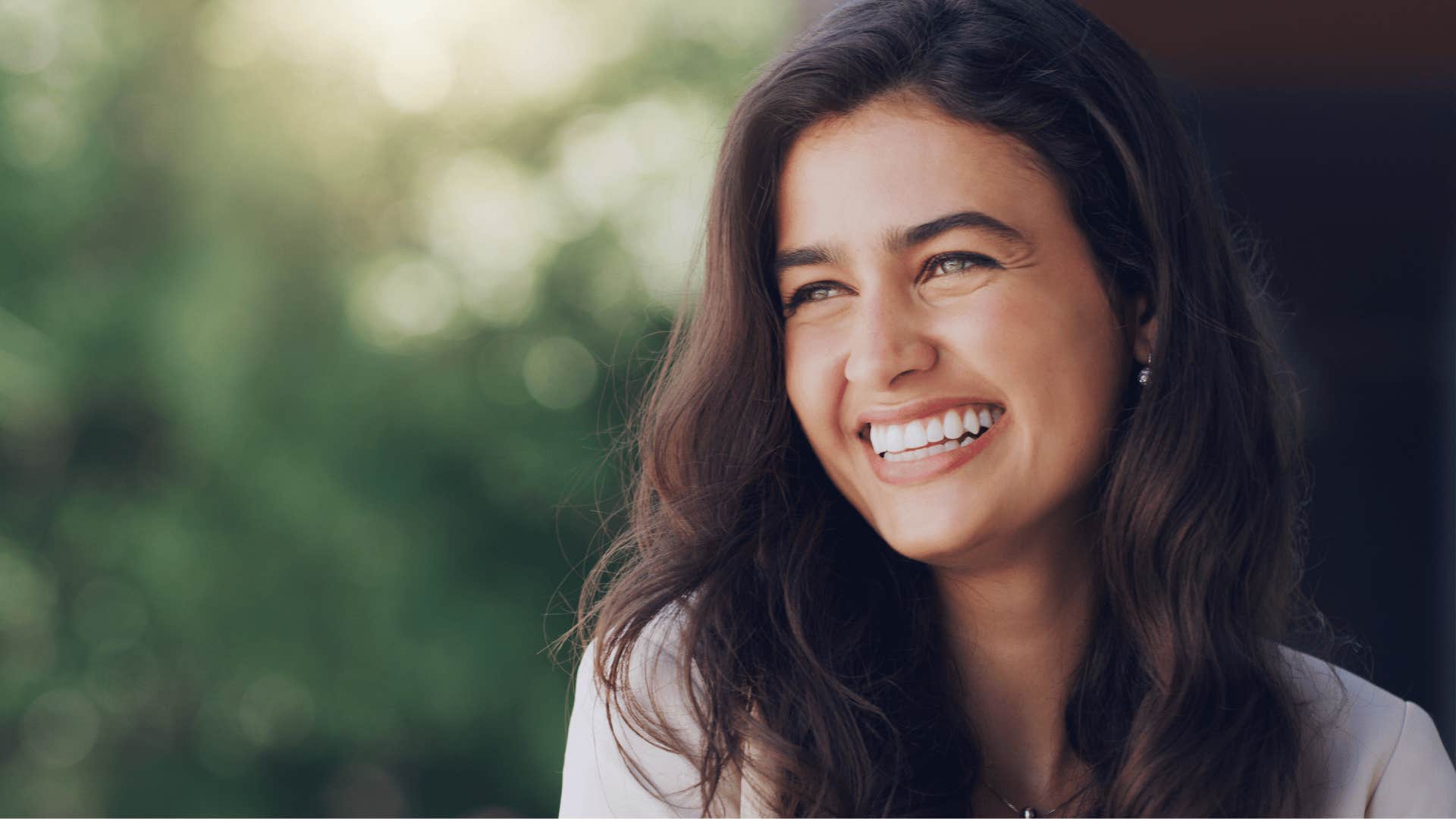 woman who is thinking three steps ahead as she seems calm in situations